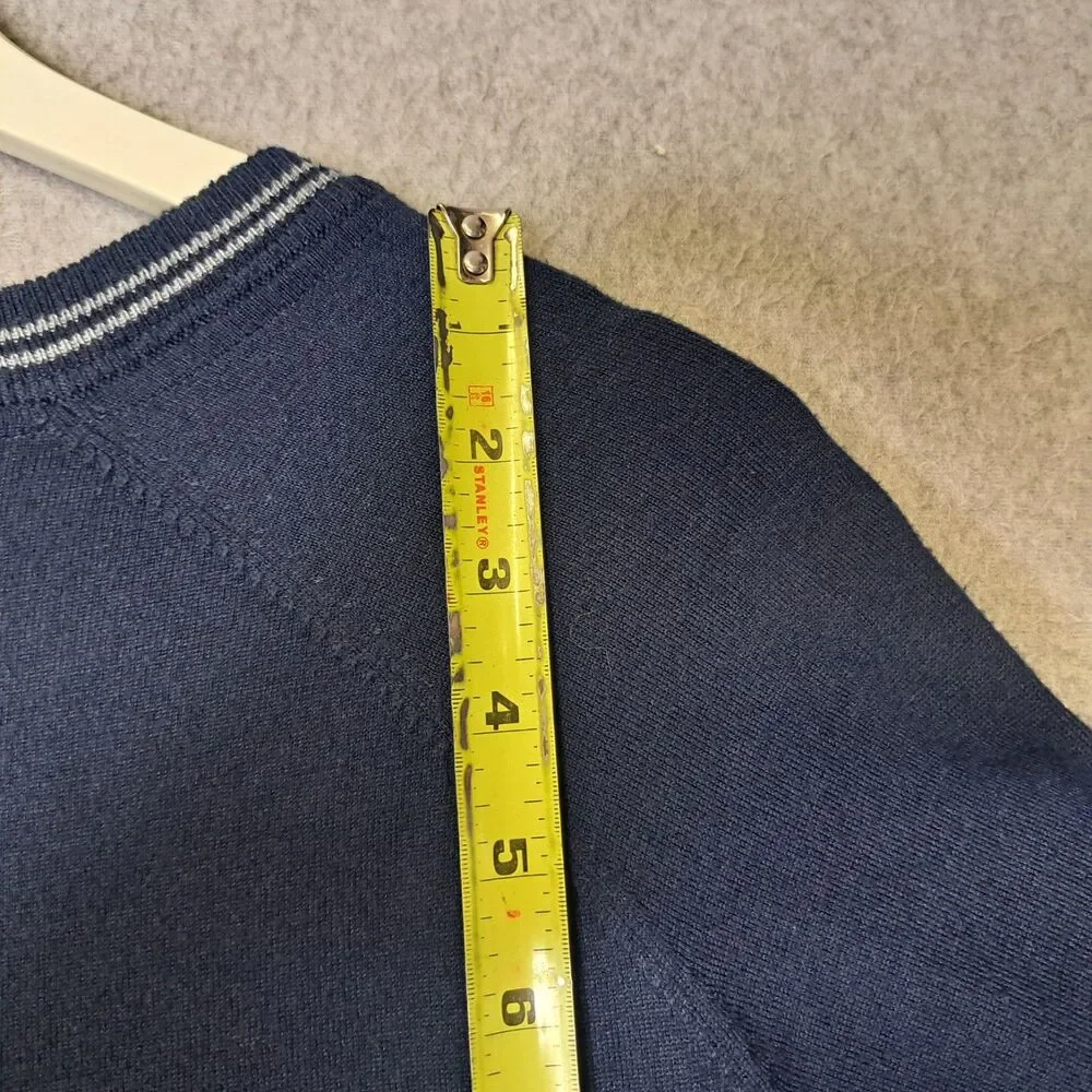 Travis Matthew V Neck Sweater Men’s XL Navy Blue Golf Casual Soft